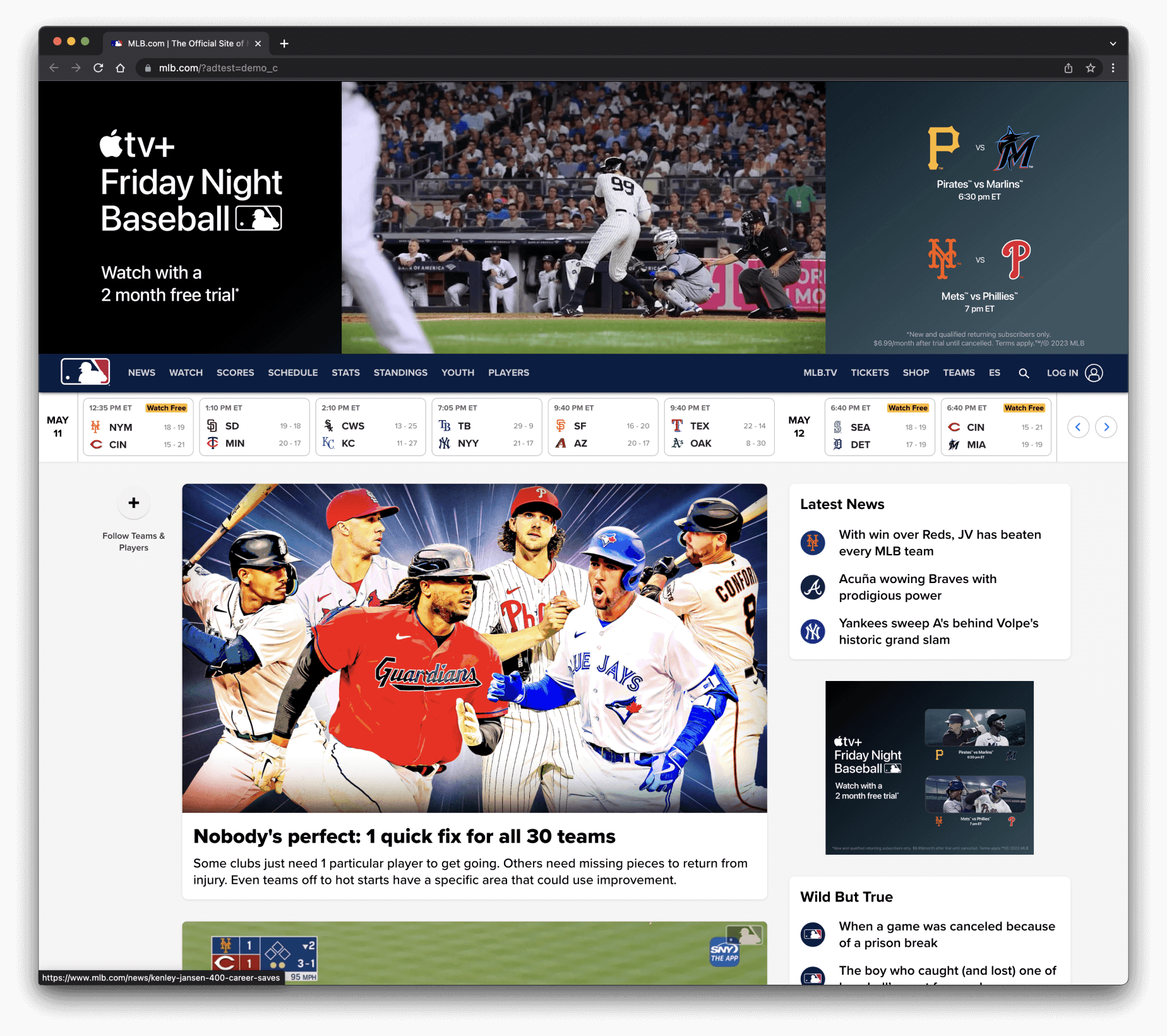 MLB website