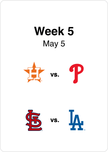 MLB Week 5